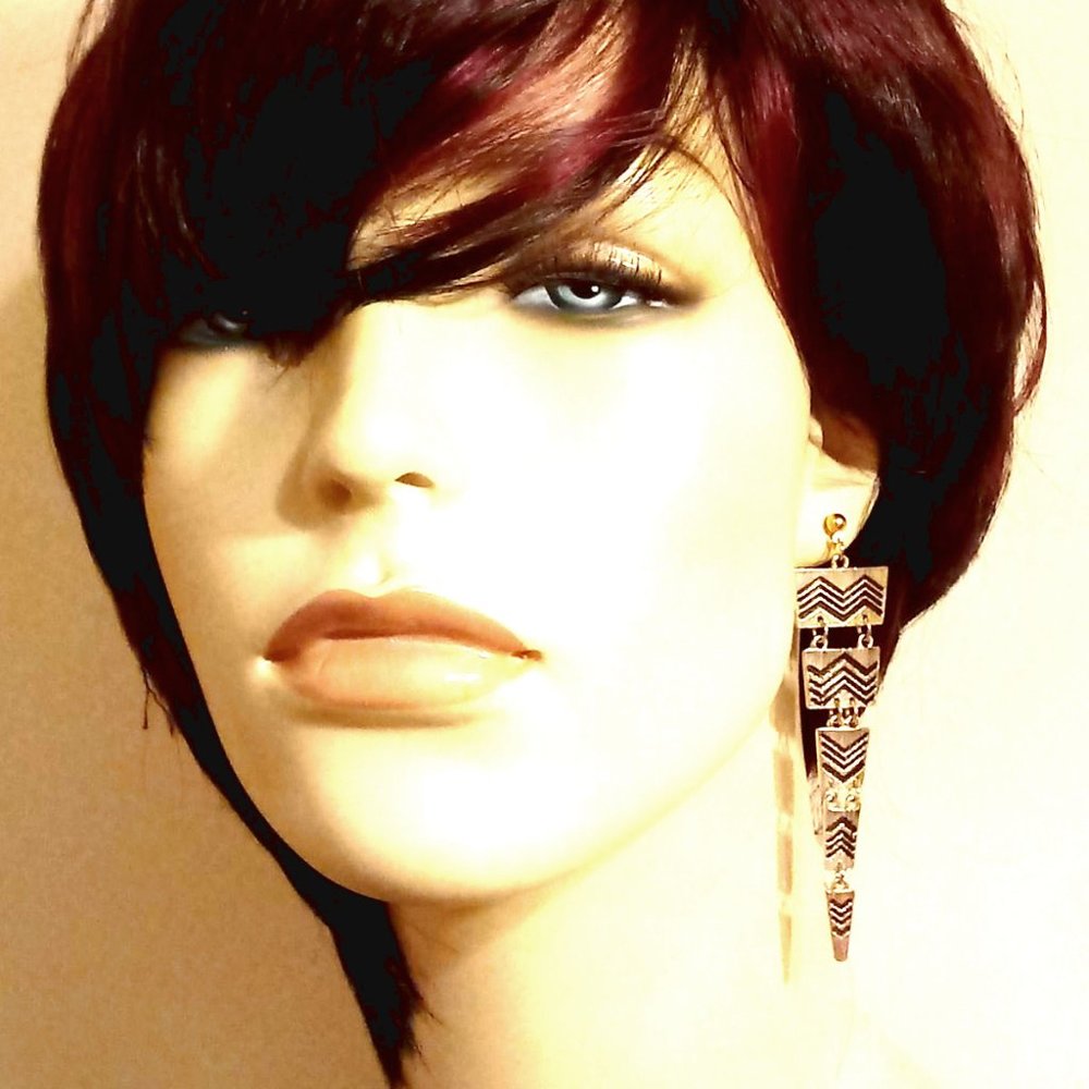 African Artisan Geometric Earrings